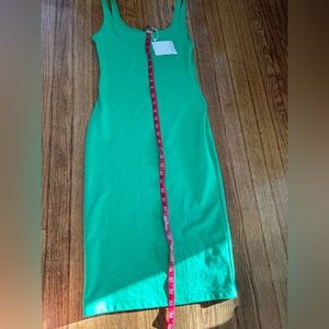 Zara NWT body con green dress